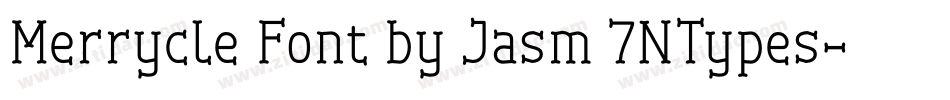 Merrycle Font by Jasm 7NTypes字体转换